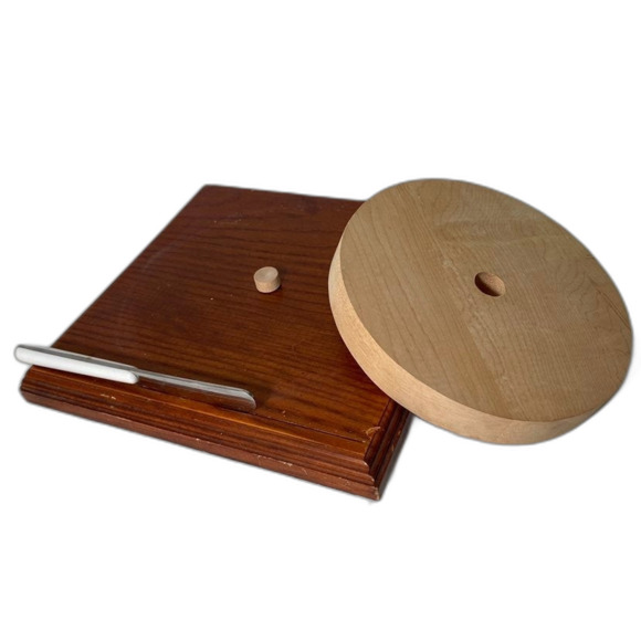 NEW Vintage Cheese Tray Glass Dome, Knife, Removable Cutting Board, Stainless - Picture 2 of 5